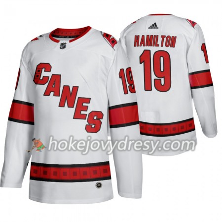 Pánské Hokejový Dres Carolina Hurricanes Dougie Hamilton 19 Adidas 2019-2020 Bílá Authentic